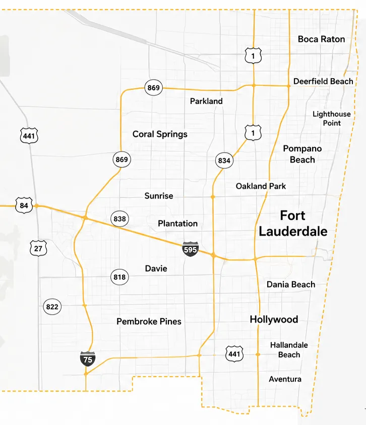 Broward County map image
