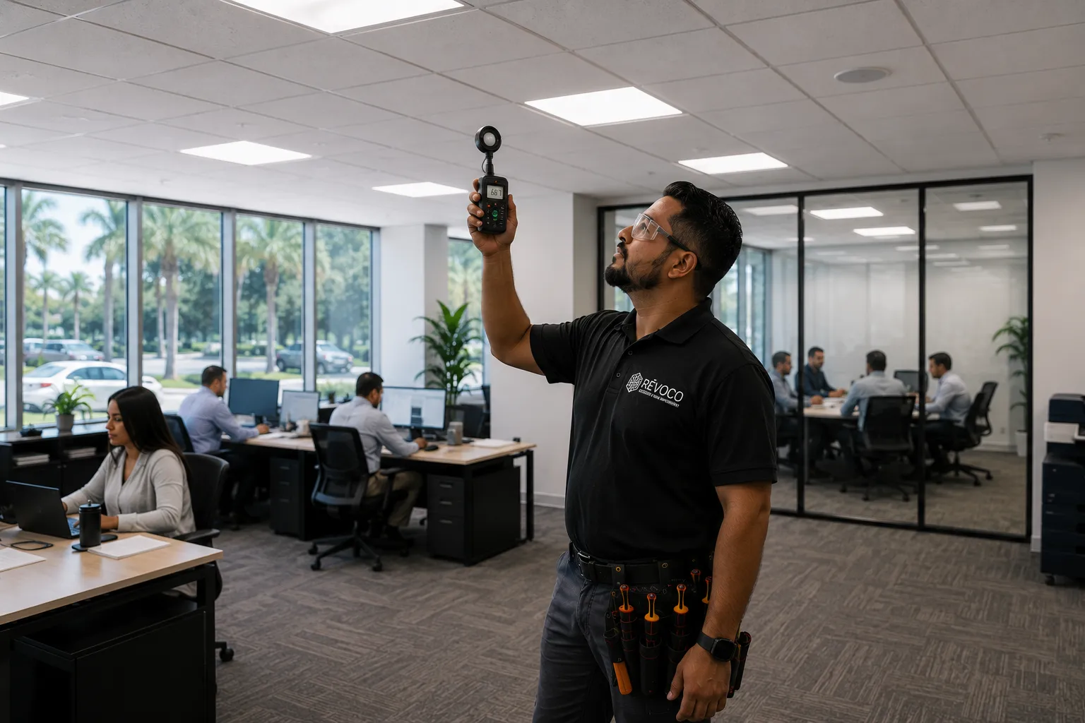 Commercial lighting installation planning