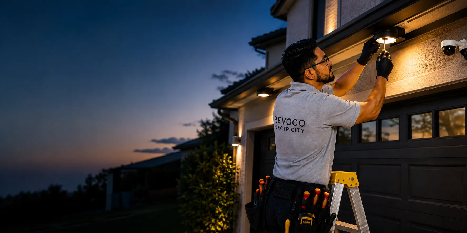 Modern recessed lighting installation in a residential space