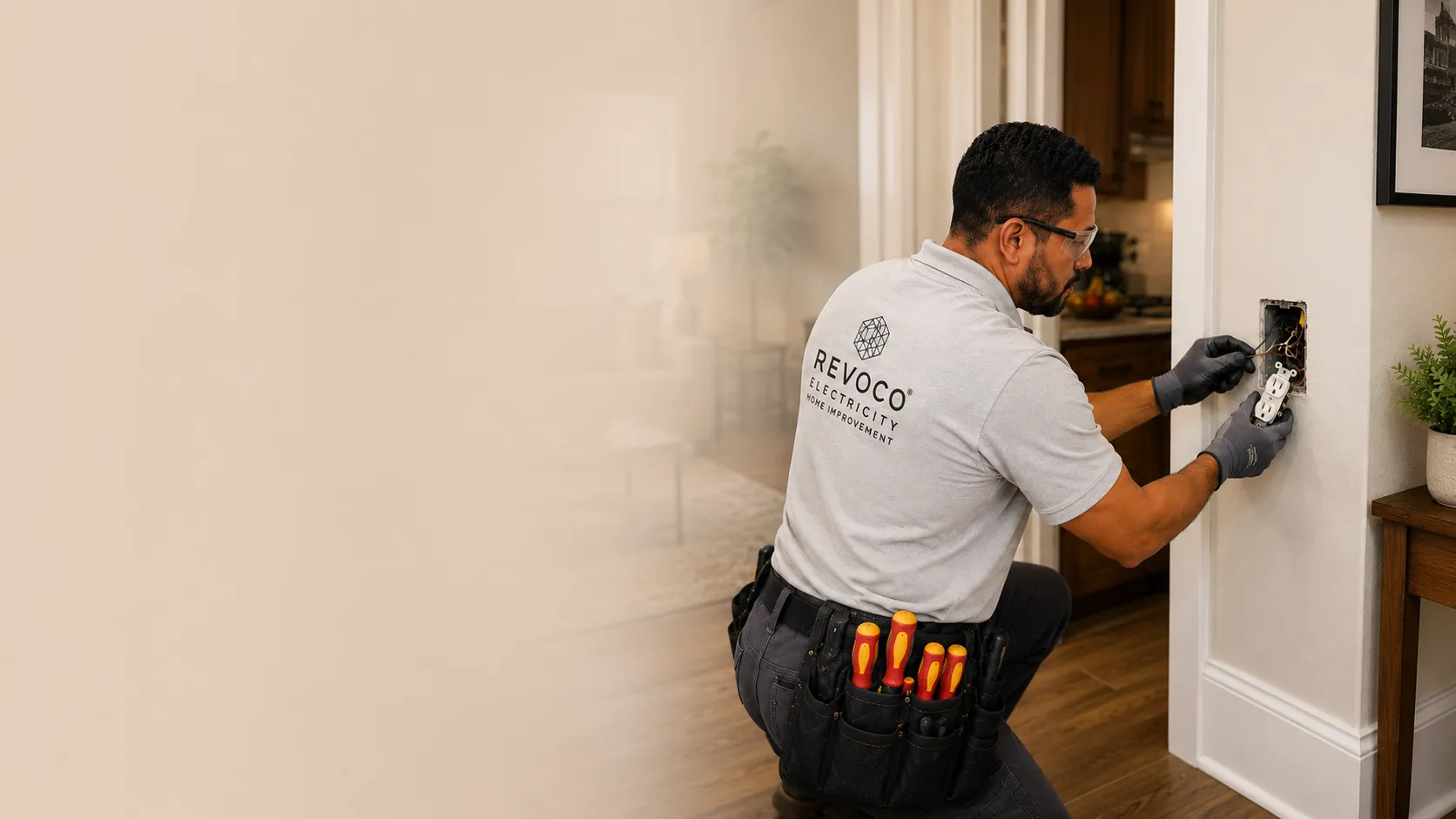 Professional outlet and switch installation service