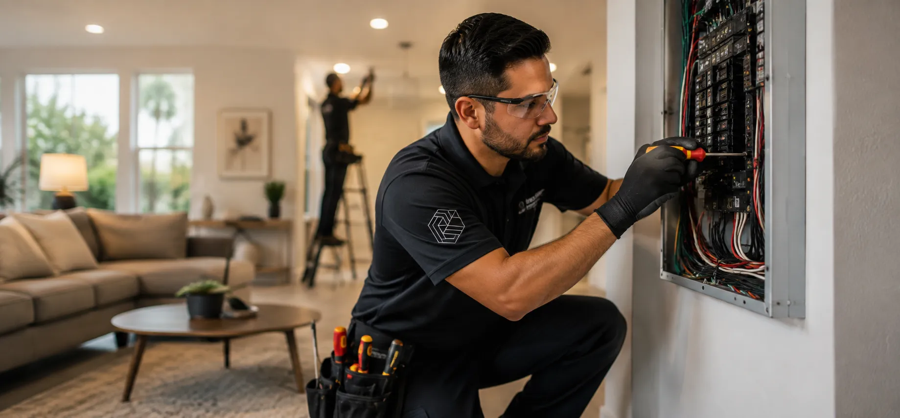 Revoco electrician planning a mission-driven electrical project