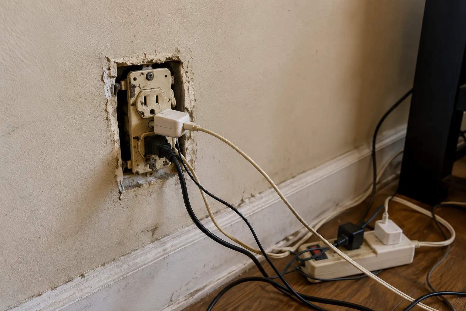 Outlet Switch Installation before project 1