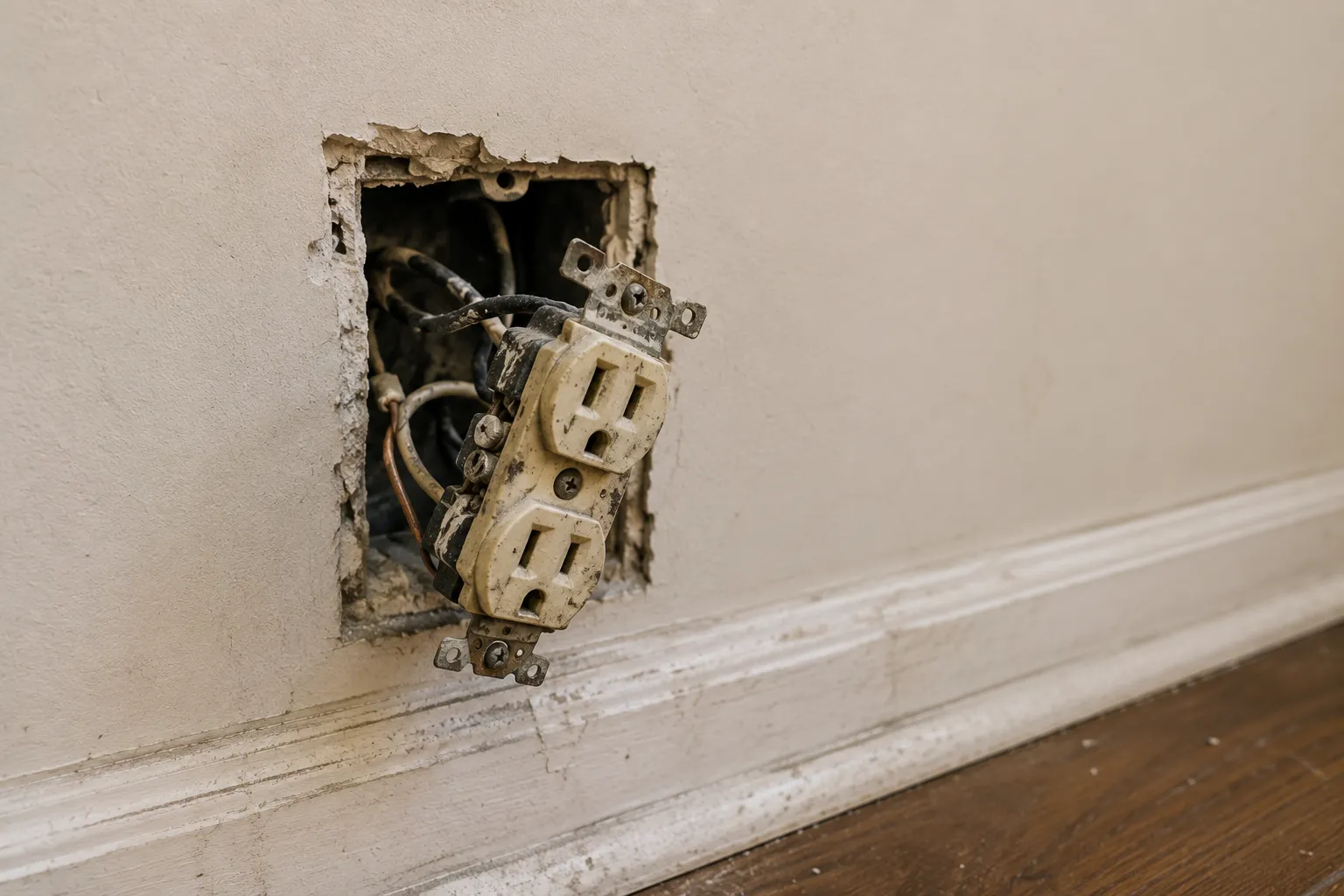 Outlet Switch Installation before project 4