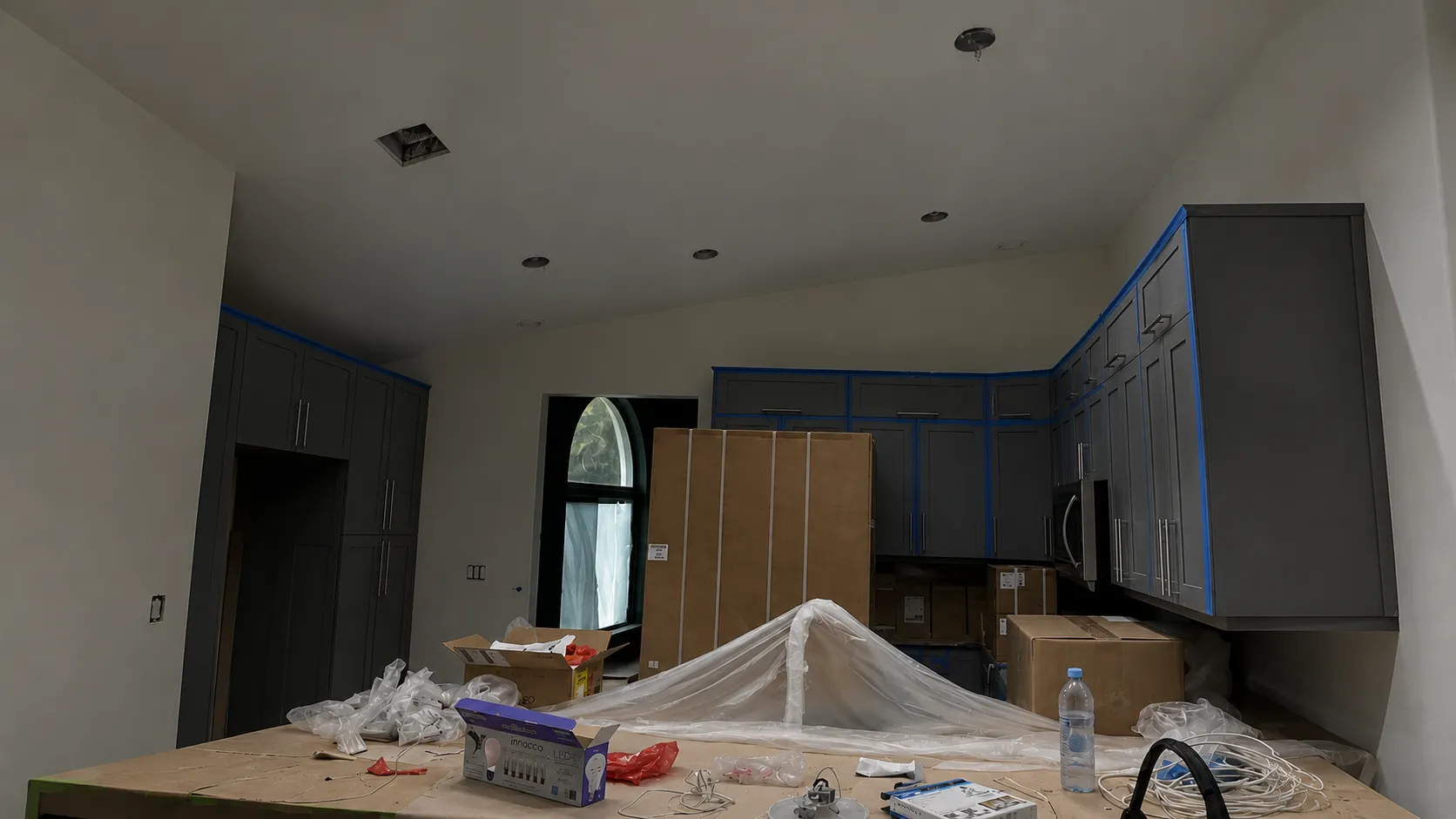 Recessed Lighting before project 1