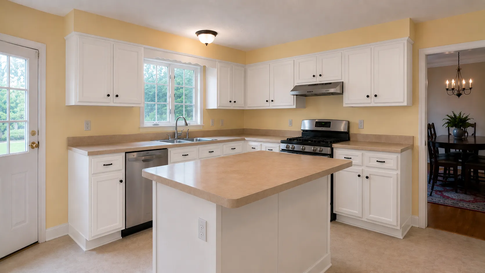 Recessed Lighting before project 3